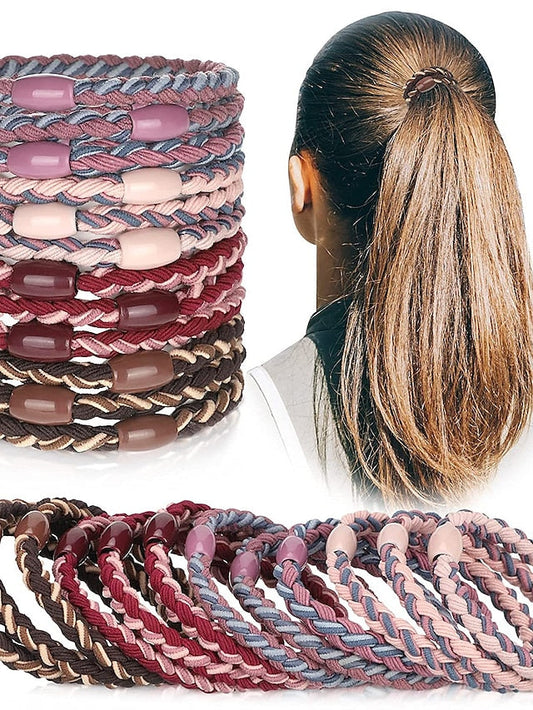 12pcs Weaved Hair Ties Hair Tie For Daily Thread Cord for Women