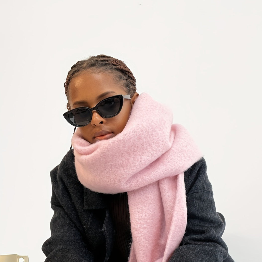 Solid Color Mohair Scarf