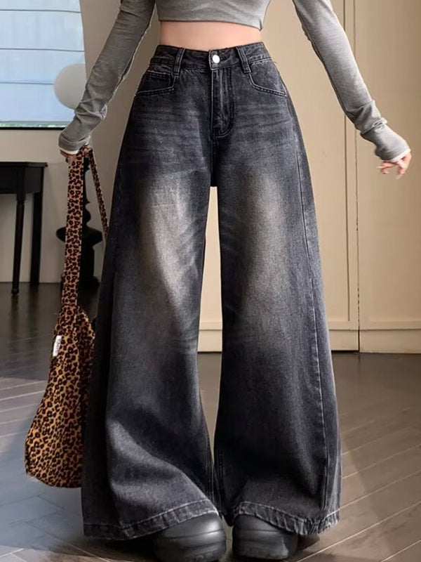 American-Style Loose Wash Boyfriend Jeans