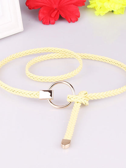 Belt PU Green White Black Gray Pink Skinny Belt Outdoor Dailywear Daily Holiday Pure Color / Spring / Summer / Fall / Winter / Coffee for Women