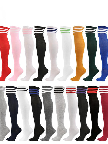 Knee High Socks Party Daily Polyester Spandex Casual Classic Warm Cute 1 Pair for Women