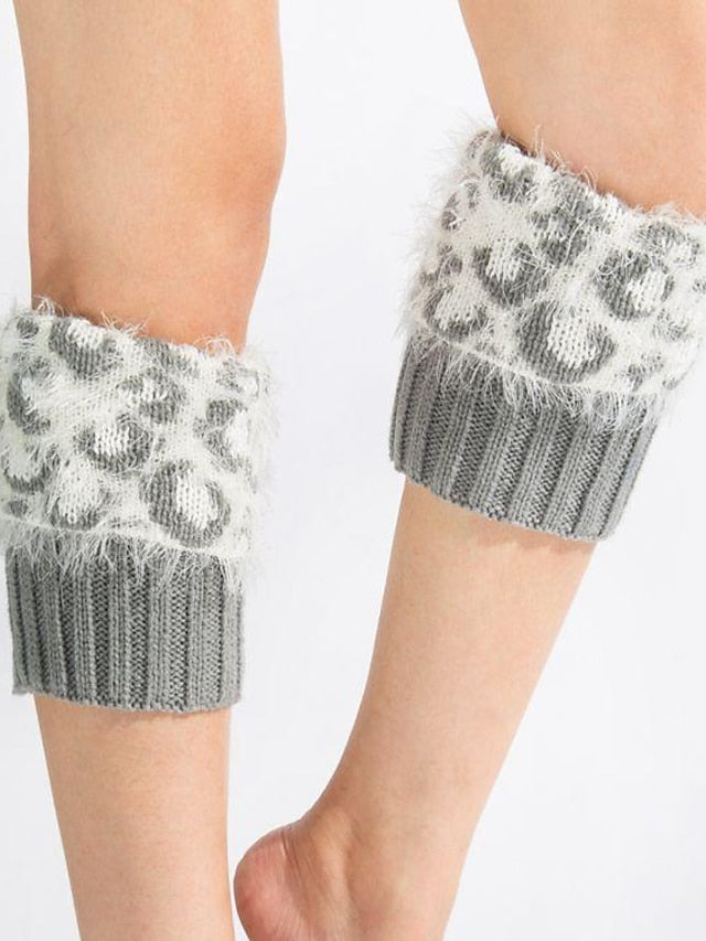 Leg Warmers Boot Cuffs Work Daily Acrylic Fibers Nylon Basic Classic Warm 1 Pair for Women