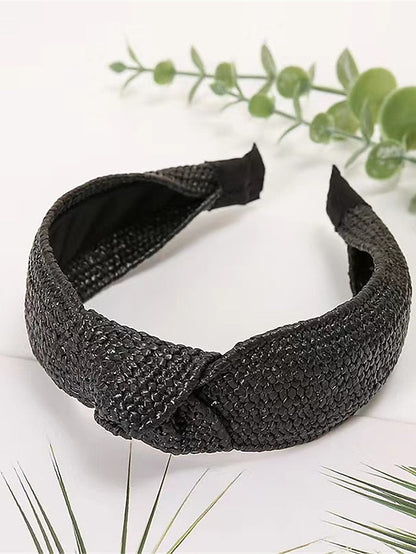 1PC Headbands Weaved Grass Nature Summer Headband For Daily Holiday for Women