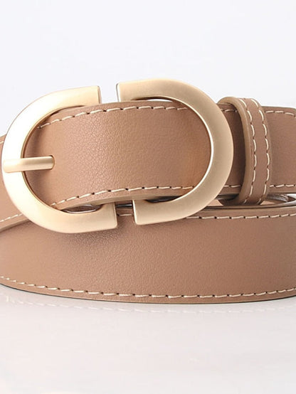 Belt PU White Black Khaki Brown Coffee Waist Belt School Daily Pure Color / Spring / Summer / Fall / Winter / Alloy for Women