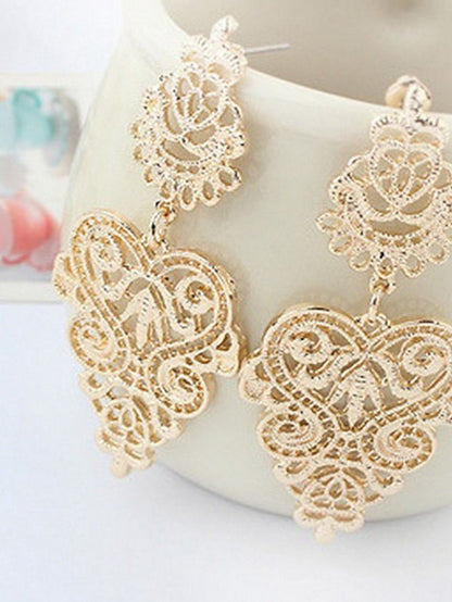 1 Pair Drop Earrings For Street Date Alloy Classic Fashion for Women
