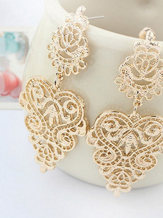 1 Pair Drop Earrings For Street Date Alloy Classic Fashion for Women