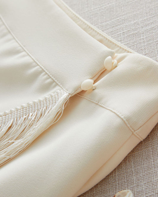 Tassel Top and Skirt Two-Piece Swimsuit