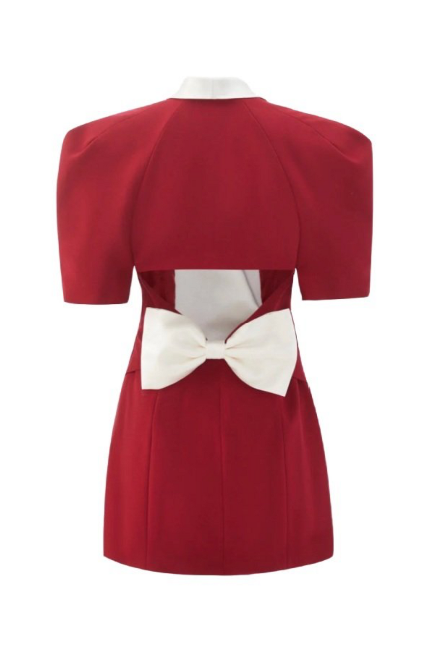 Vestido mini con lazo, espalda descubierta y escote en V de Elsie