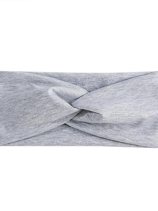 amazon candy color cross hairband women sports headband yoga sweat absorbing stretch bandana headband fashion headwear for Women