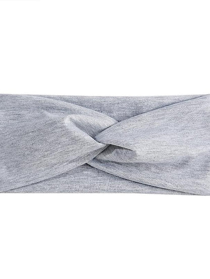 amazon candy color cross hairband women sports headband yoga sweat absorbing stretch bandana headband fashion headwear for Women
