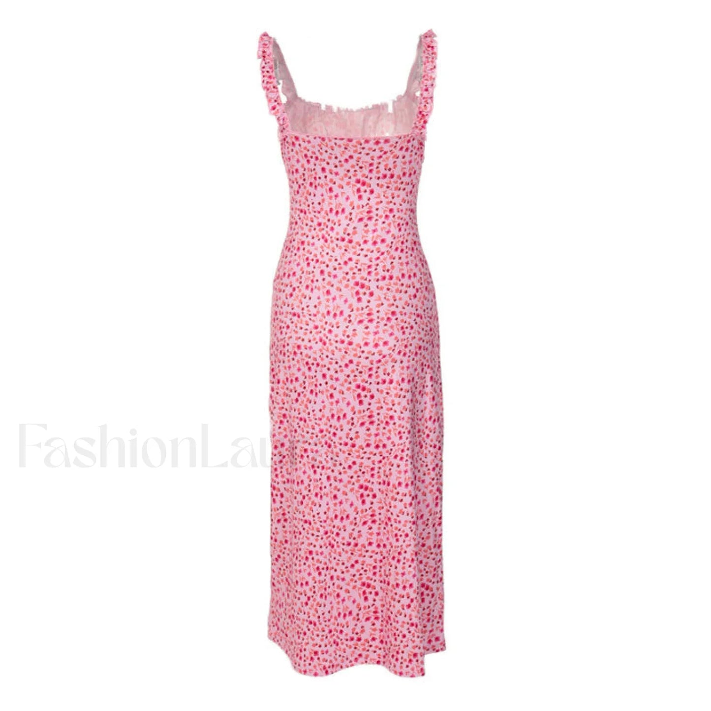 Bohemian Flower Print Ruched Detail Sleeveless Midi Sundress - Red