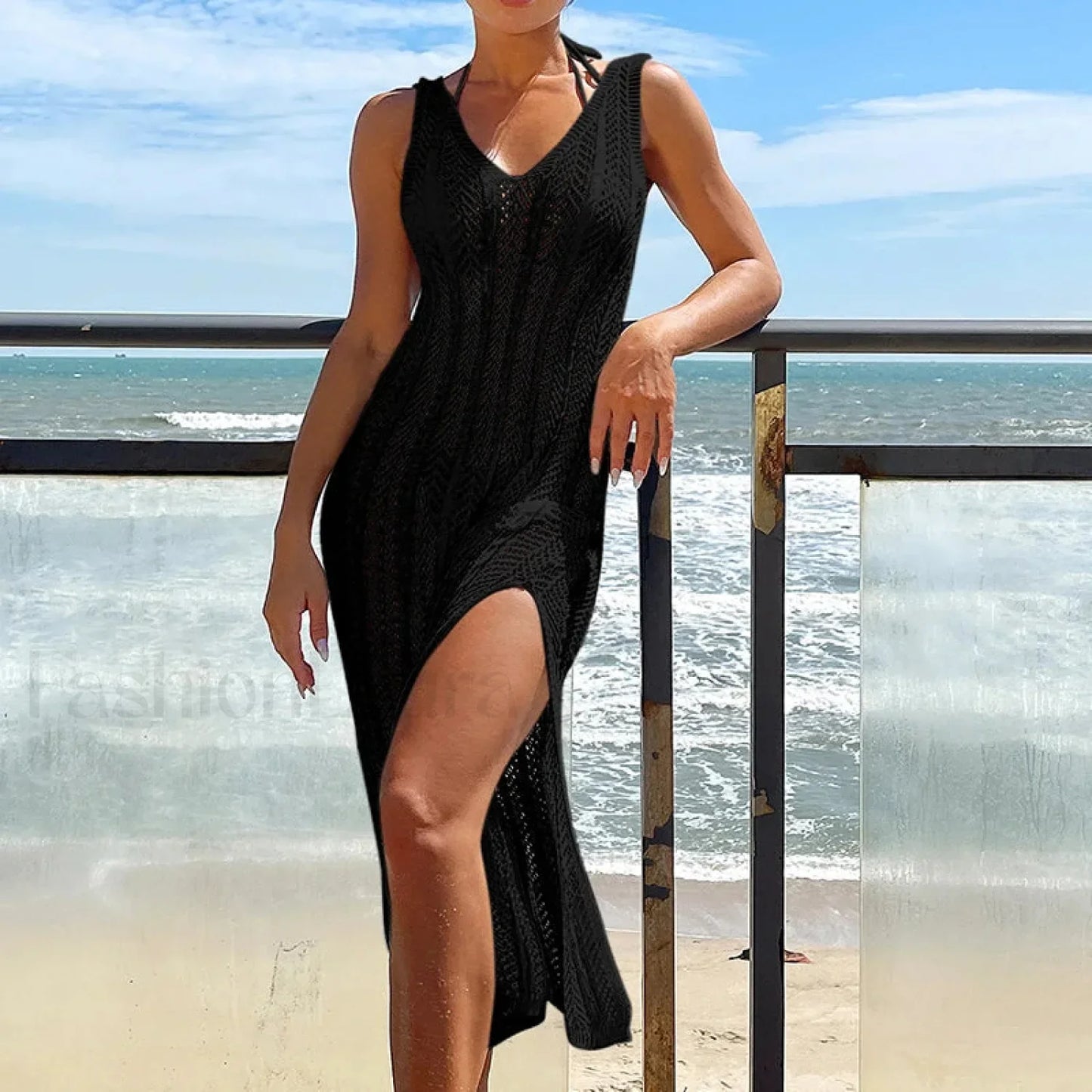Bohemian Slim Long Beach Cover Up