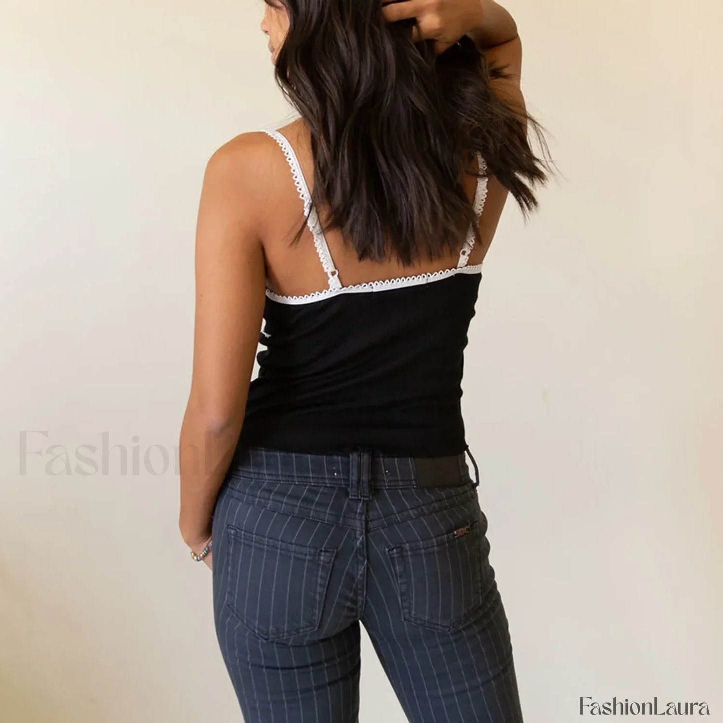 Bow V-Neck Club Crop Top