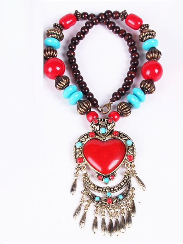 necklace Ethnic Style Street Heart Necklaces for Women