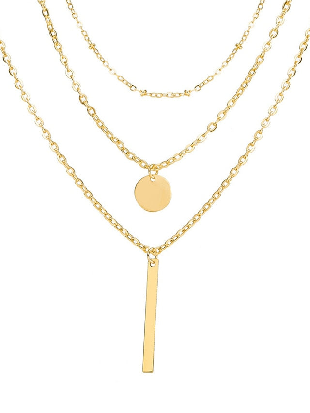 necklace Chic & Modern Street Geometry Necklaces / 3 Layered Necklace / Dailywear / Spring / Summer / Fall / Winter for Women