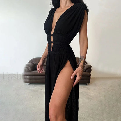 Braided Rope Off-Shoulder Boho Dress