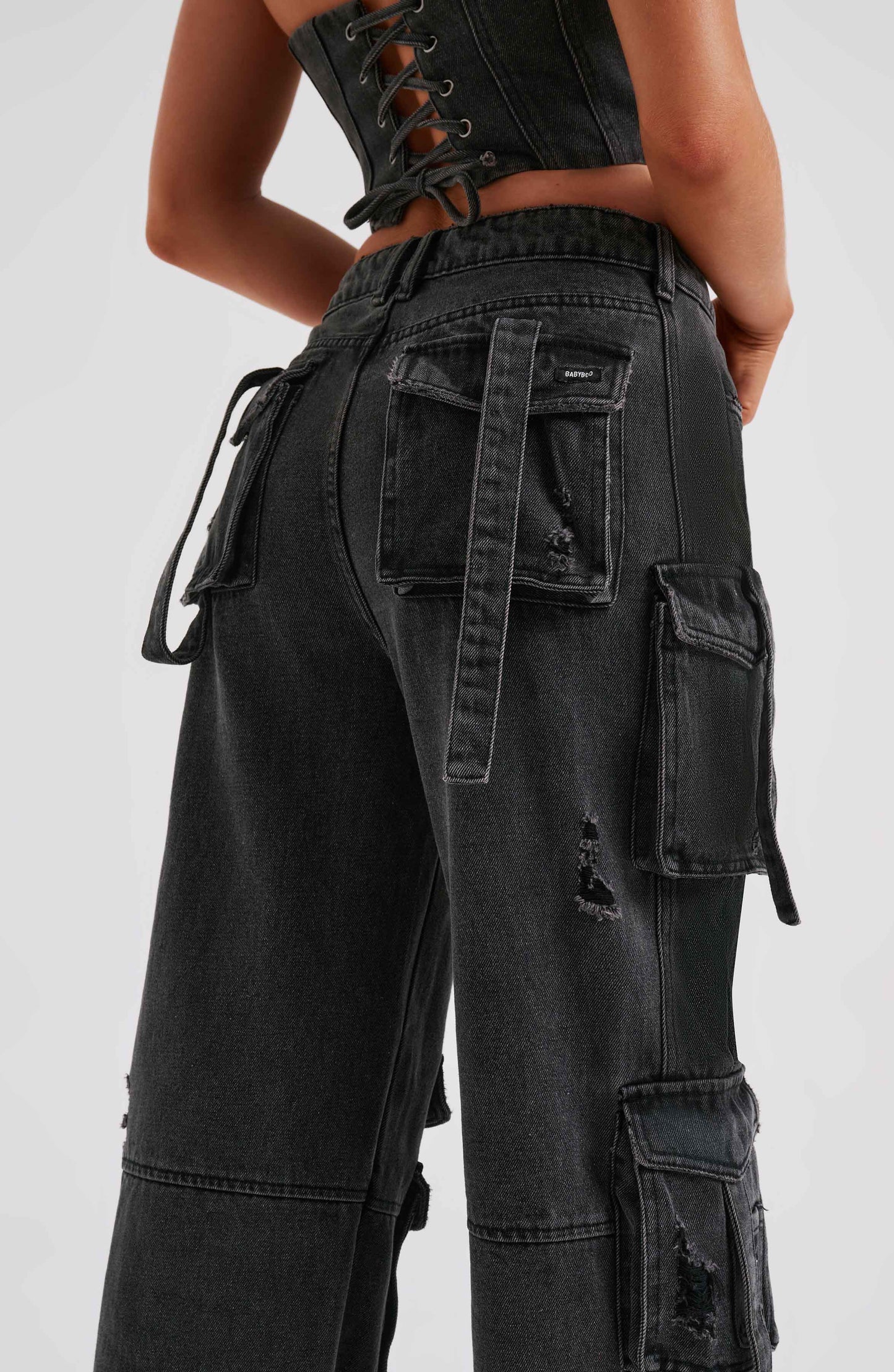 Rafaella Cargo Pant - Black
