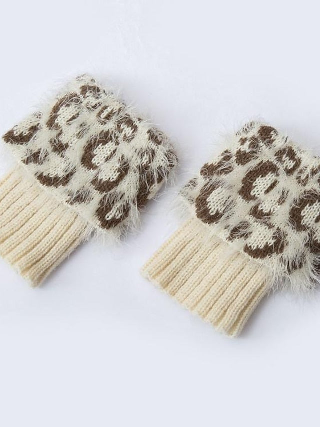 Leg Warmers Boot Cuffs Work Daily Acrylic Fibers Nylon Basic Classic Warm 1 Pair for Women