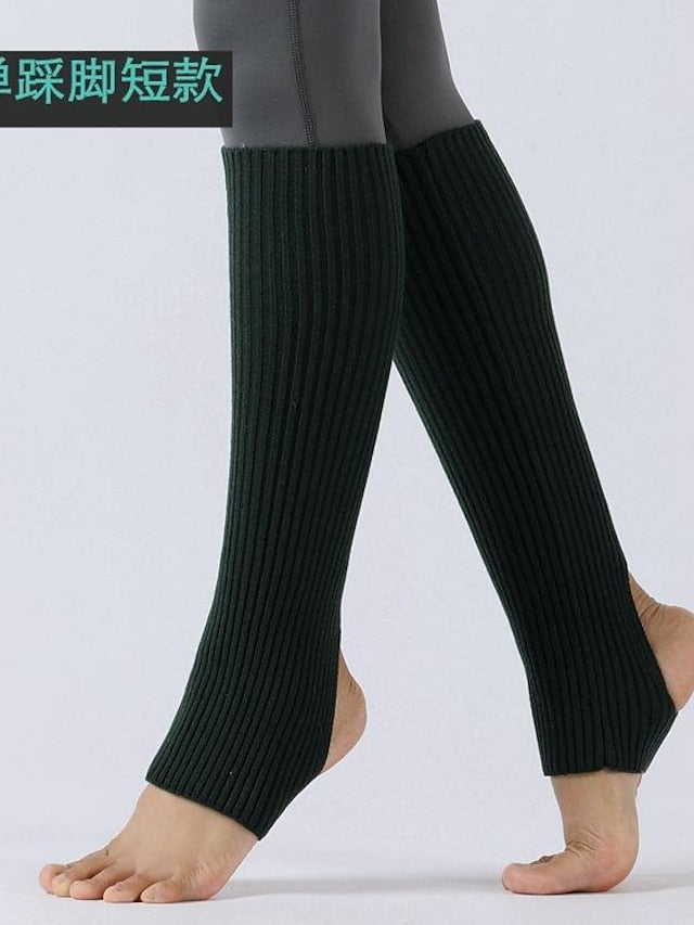 Kid's Leg Warmers Boot Cuffs Home Daily Solid Color Acrylic Fibers Basic Classic Warm 1 Pair for Women