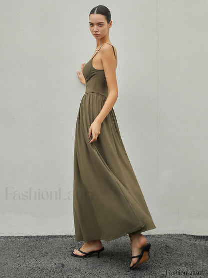 Bustier Corset Open Trendy Back Long Tank Dress