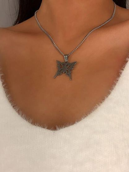 Butterfly Charm Necklace for Women