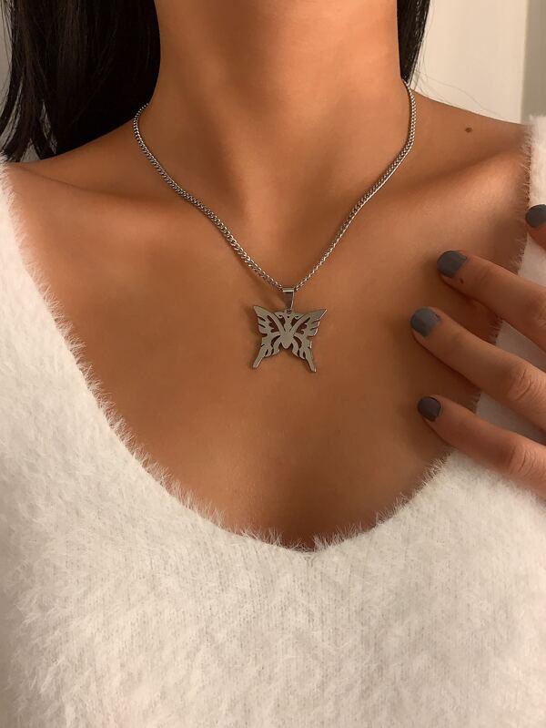 Butterfly Charm Necklace for Women
