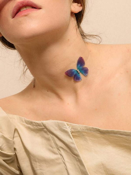 Butterfly Decor Choker for Women