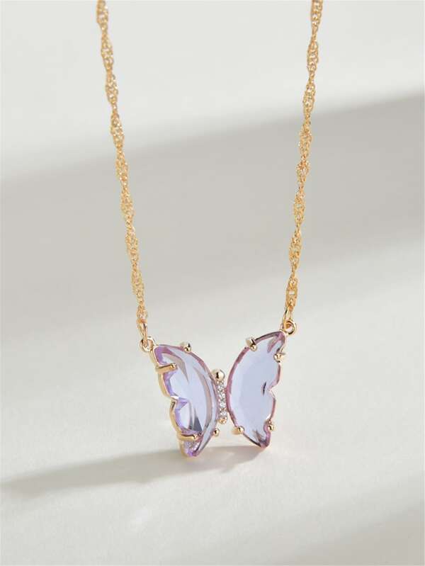 Butterfly Decor Necklace for Women