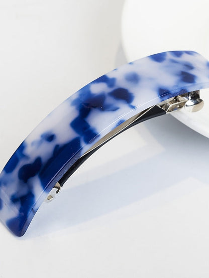 1PC Girls' Hair Clip Large French Barrettes for Women Fine Thick Hair Classic Tortoise Shell Hair Clips Wide Curved Celluloid Ponytail Holder Clamp Fashion Hair Accessories Automatic Clasp for Women