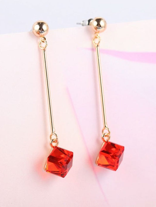 1 Pair Drop Earrings For AAA Cubic Zirconia Wedding Street Alloy Classic Fashion Wedding for Women