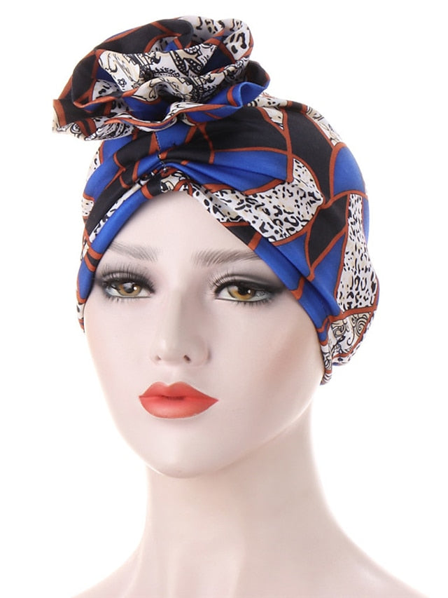 Turban Office Daily Flower / Plants Polyester Boho Cute 1 pcs for Women