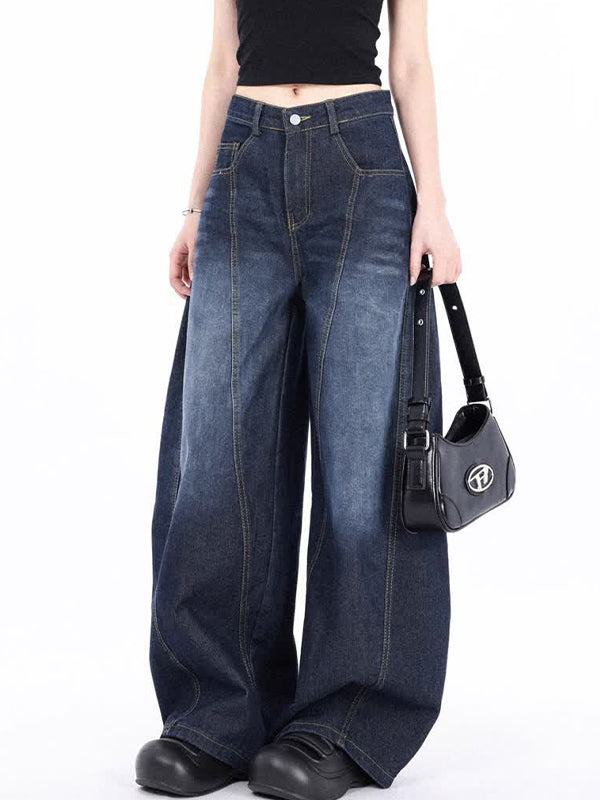 American Curved Blade Profile Boyfriend Jeans
