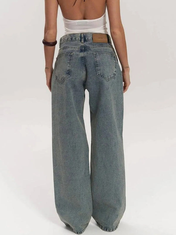 American-Style Retro Vixen Boyfriend Jeans