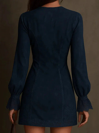 Debbie | Suede Mini Dress