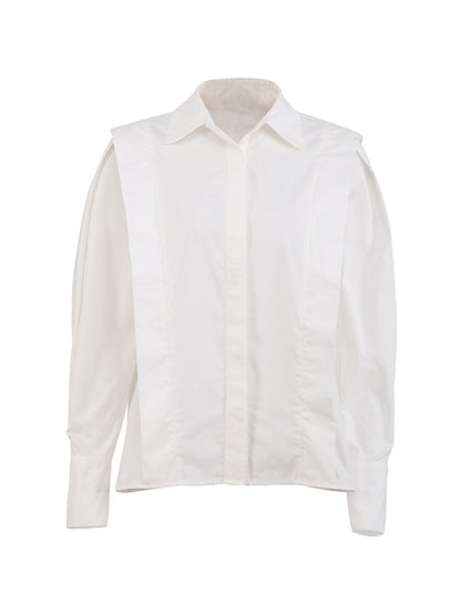 Solid Loose Long Sleeves Shirts