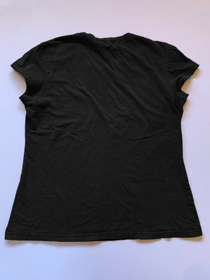 Solid Crew Neck Cropped Short Sleeve Tee