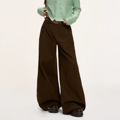Button solid pocket zip-up low rise wide leg | Baggy Low Rise Jeans  | Festival Outfits Women
