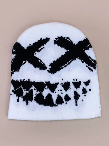 Winter Knitted Goth Tooth Y2k Unisex Pullover Hat