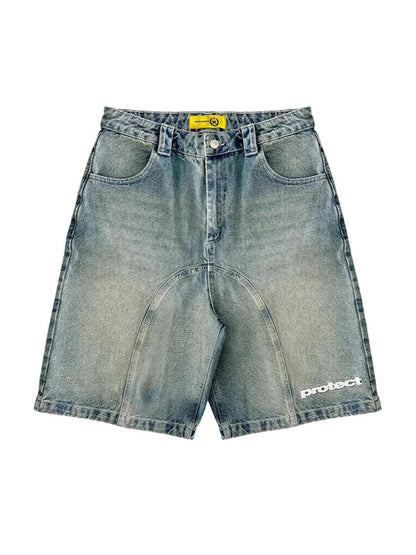 Retro Casual Denim Shorts