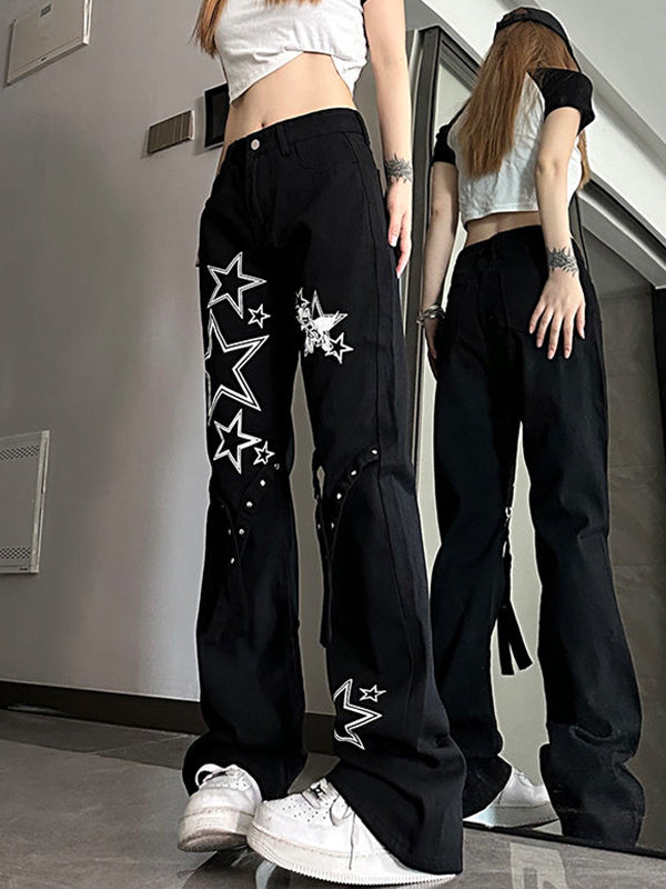 Slim Trendy Versatile Loose Flare Jeans
