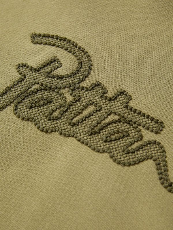 Letter Embroidery Drawstring Oversized Hoodie