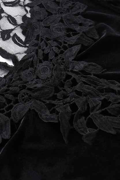 Sheer Lace Mermaid Gothic Dress
