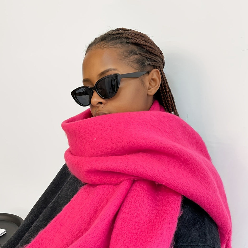 Solid Color Mohair Scarf