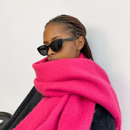 Solid Color Mohair Scarf