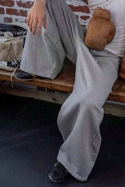 Oversized Baggy Wide Leg Lounge Knit Pants