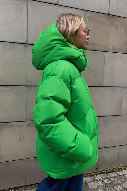 Relaxed Fit Quilted Longline Coat