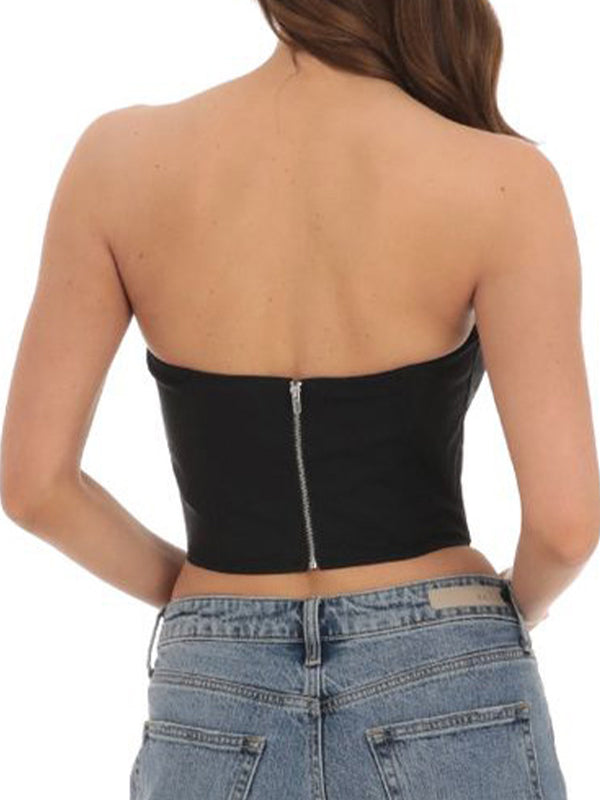 Lace Up Bandeau Top