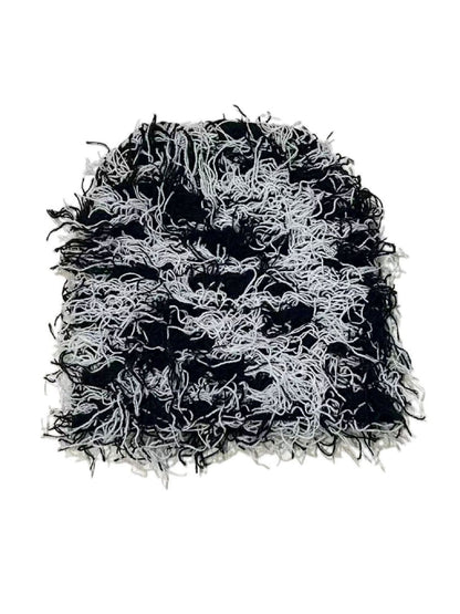 Warm Knit Monkey Fur Balaclava Hat