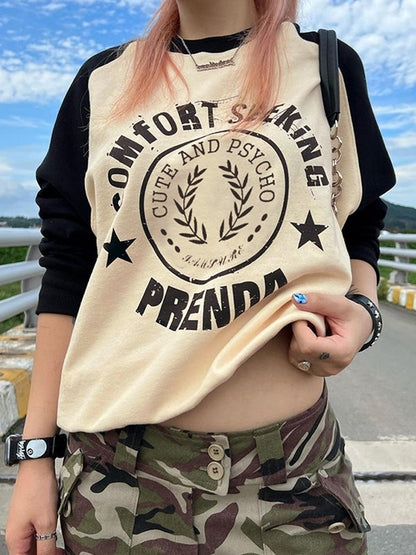 Raglan Sleeve Oversized Short Sleeve Tee