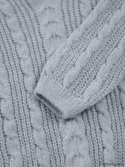 Cable Knit Graceful Oversized Sweater